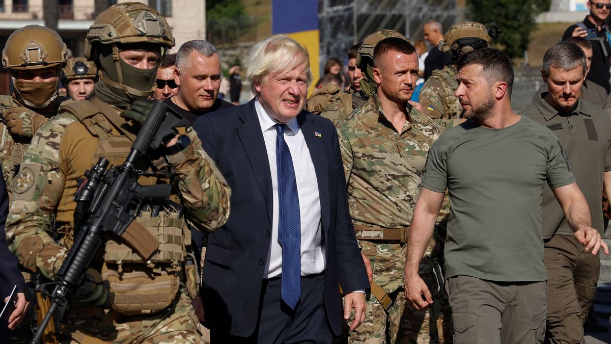 Johnson opět navštívil Kyjev